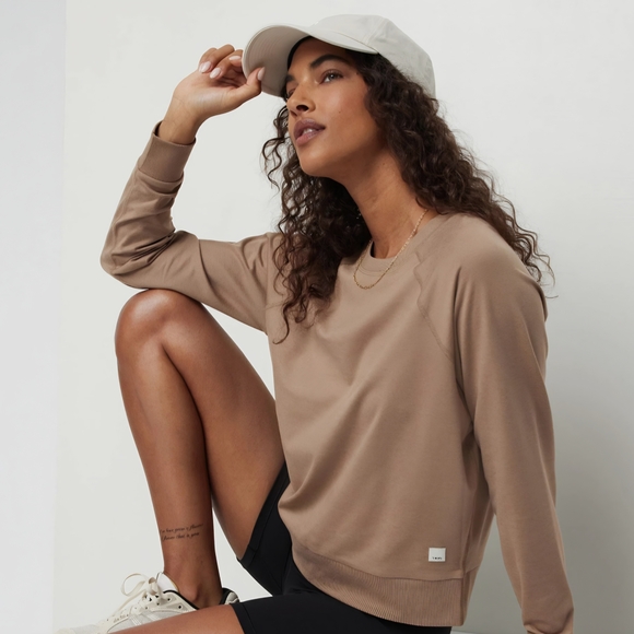 Vuori Tops - Vuori Beige Long Sleeve Top